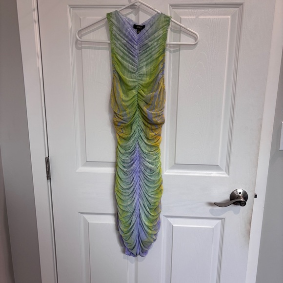 AFRM Helsa Ruched Mini Dress - Picture 5 of 8